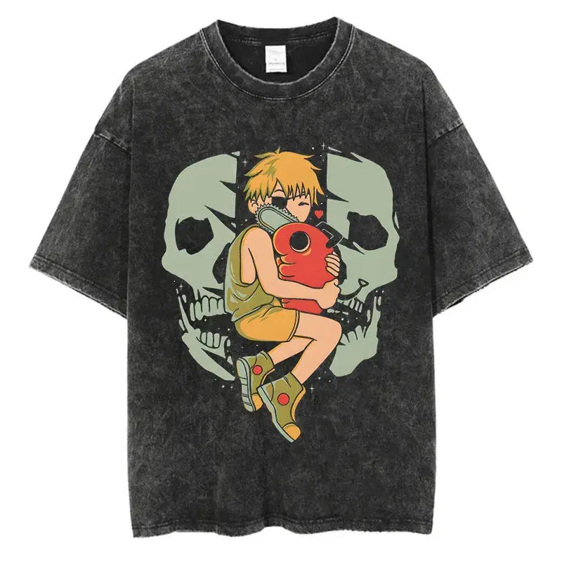 Chainsaw Man Vintage T Shirts